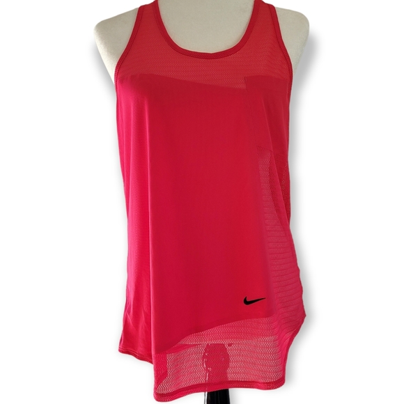 Nike Dri-FIT Mesh Panel Racerback Tank Top - Picture 1 of 10